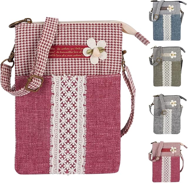 Mini Cross Body Bag Adjustable Strap Shoulder Bags Purse Lightweight Cross Over Bag Women Summer Beach Bag For Travel Commute Dog Walking
