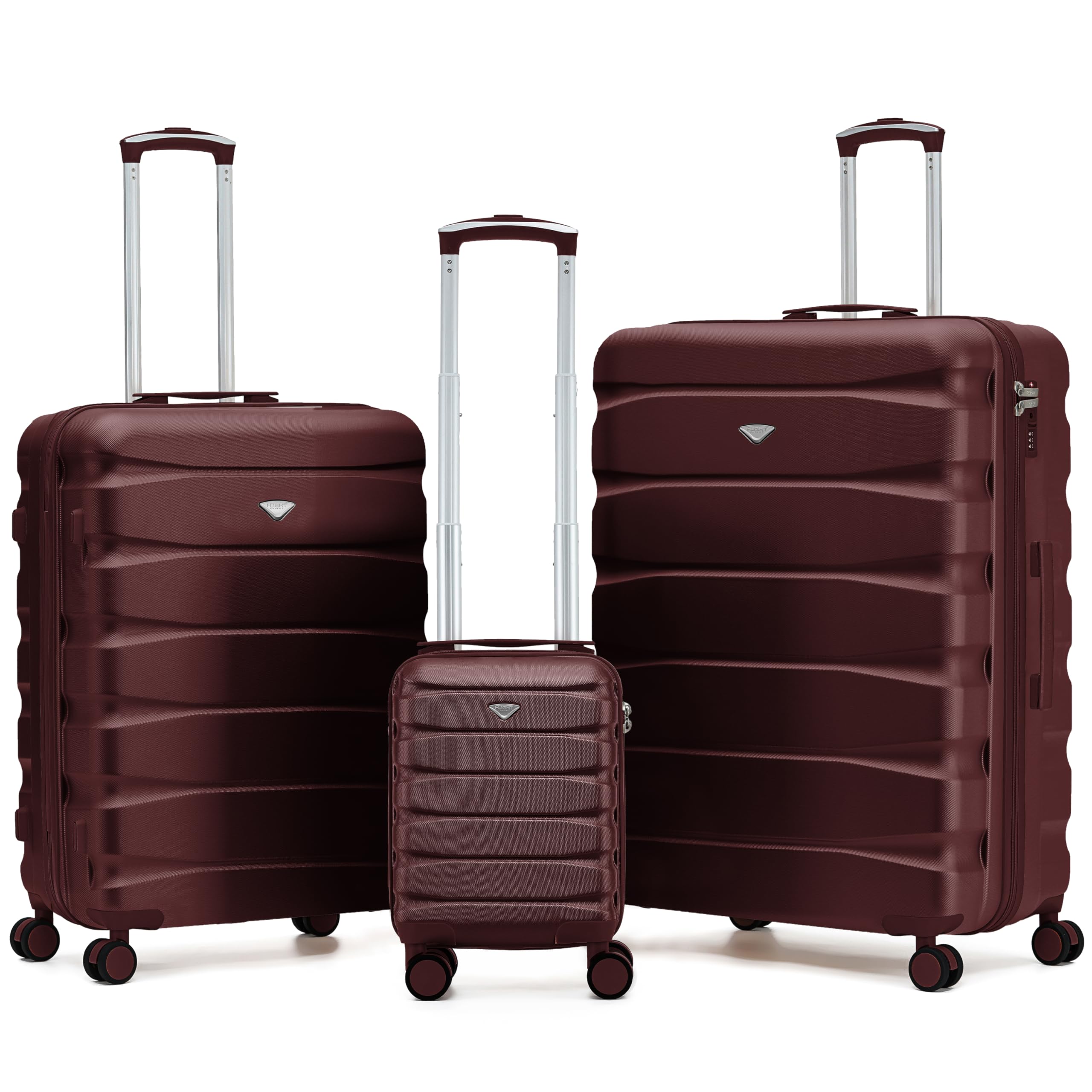 Flight Knight Underseat Cabin Suitcase 45x36x20cm | Free Hand Luggage for EasyJet & Wizz Air | Lightweight ABS Hard Shell with 8 Silent-Glide Spinner Wheels | Max Space Travel Bag — view 211