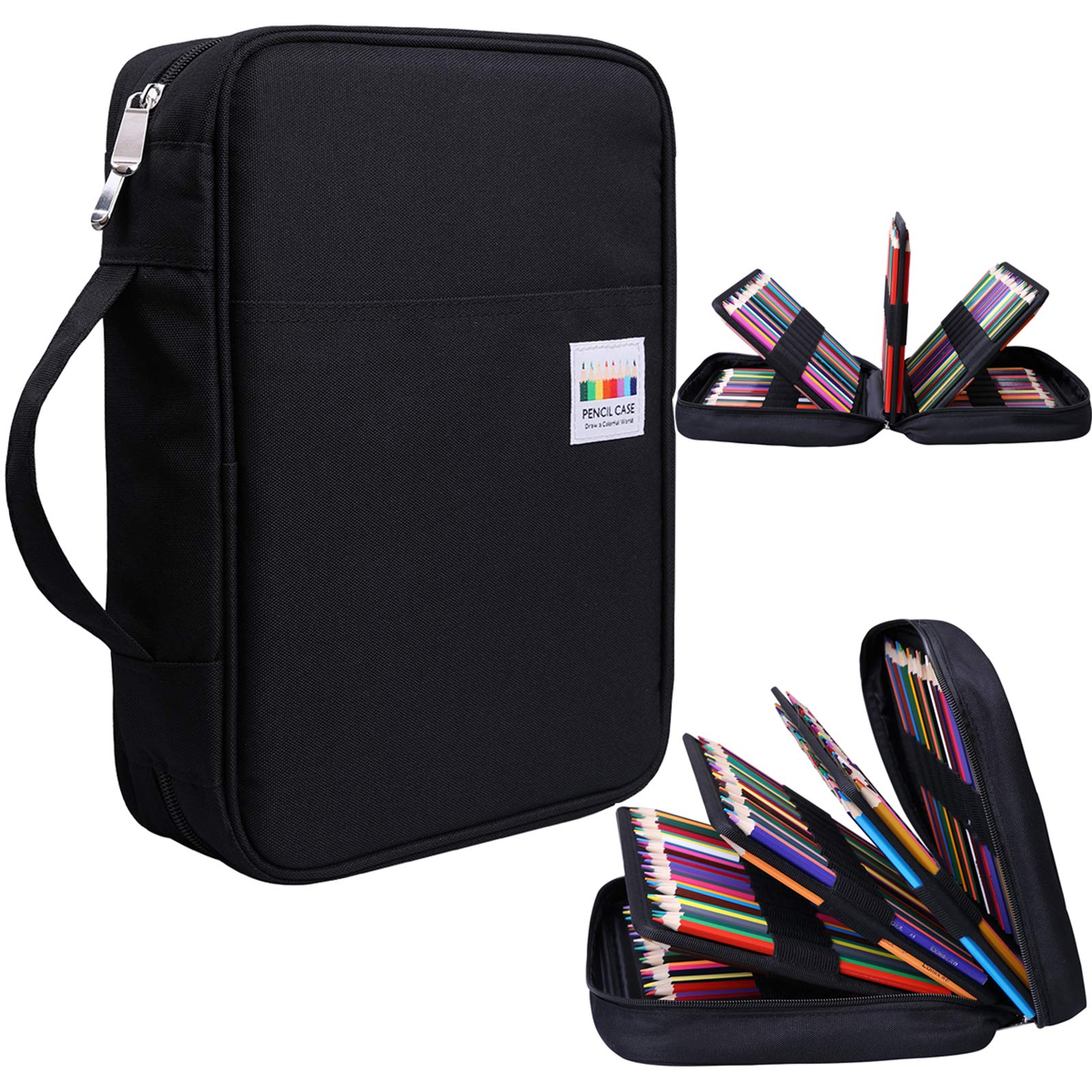 Astuccio 220 scomparti portapenne, penne, penne gel, organizer, impermeabile, custodia da viaggio, cerniera portatile, portapenne, borsa per pittore, scrittore