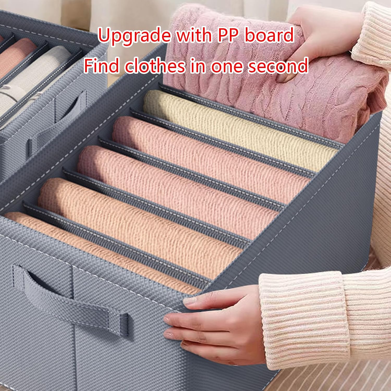 Drawer Organizer for Clothing Underwear Drawer Organizer Bins Clothes Classify Foldable Storage Dresser Foldable Clothes Storage Bin