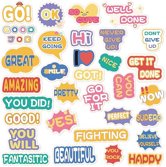 Inspirational Stickers Pack Vinyl Motivational Stickers for