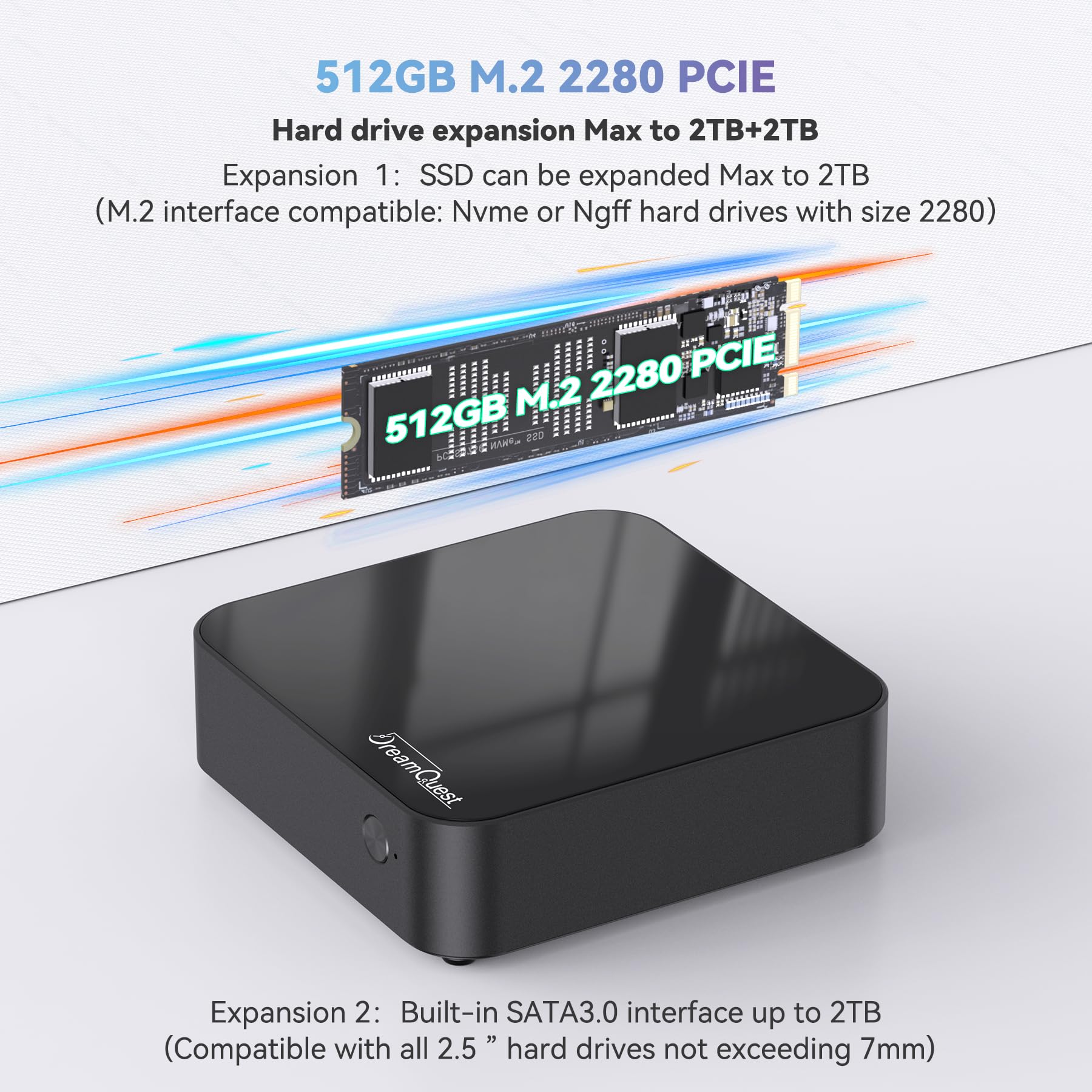 Amazon.com: DreamQuest N100 Mini Pc Windows 11 Pro Preinstalled