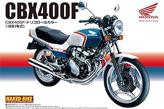 AOSHIMA 1/12 Motorcycle | Model Building Kits | No.28 HONDA CBX400F Tricolour [ Japanese Import ]
