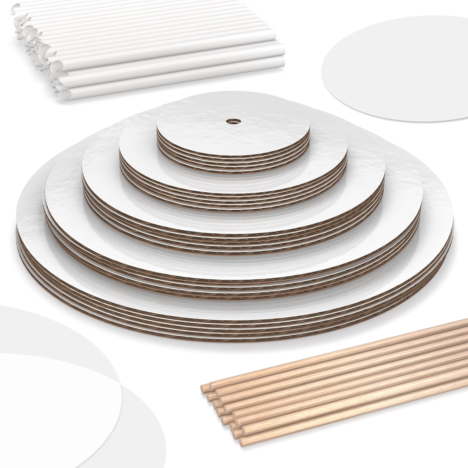 BluShore Cake Boards Tiering Kit Cake Board 12, 10, 8, 6