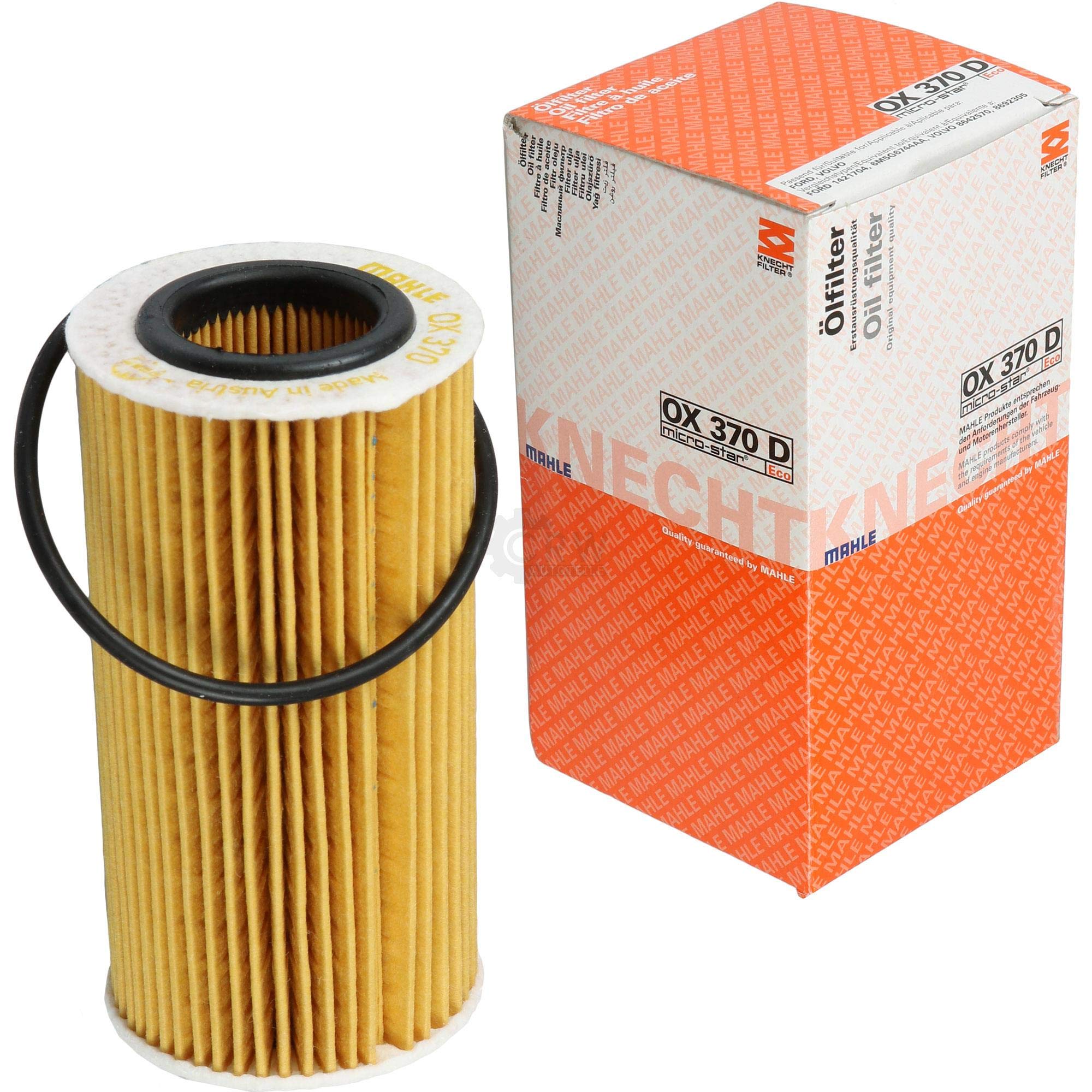 Paquete de inspección Kit de mantenimiento con filtro de aceite OX 370D, filtro de aire LX 1605, tornillo de cierre