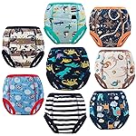 MooMoo Baby Training Underwear for Boys and Girls Absorbent Toddler Training Pants Cotton Washable and Reusable 9 Year 8 Packs
