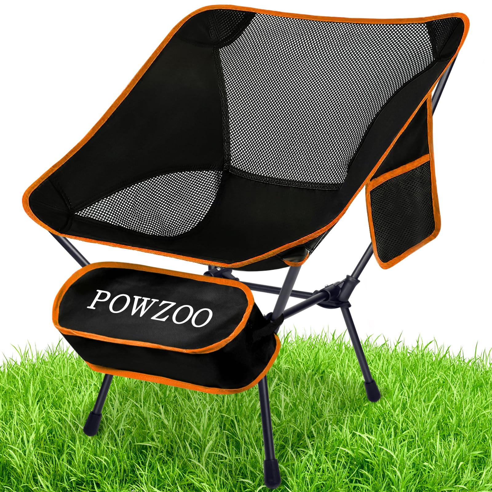 Sedia Pieghevole Ultra Compatta, Sedia da Campeggio Portatile 120kg con Borsa Trasporto, Sedia Giardino Spiaggia per Pesca, Escursionismo, Picnic, Esterni