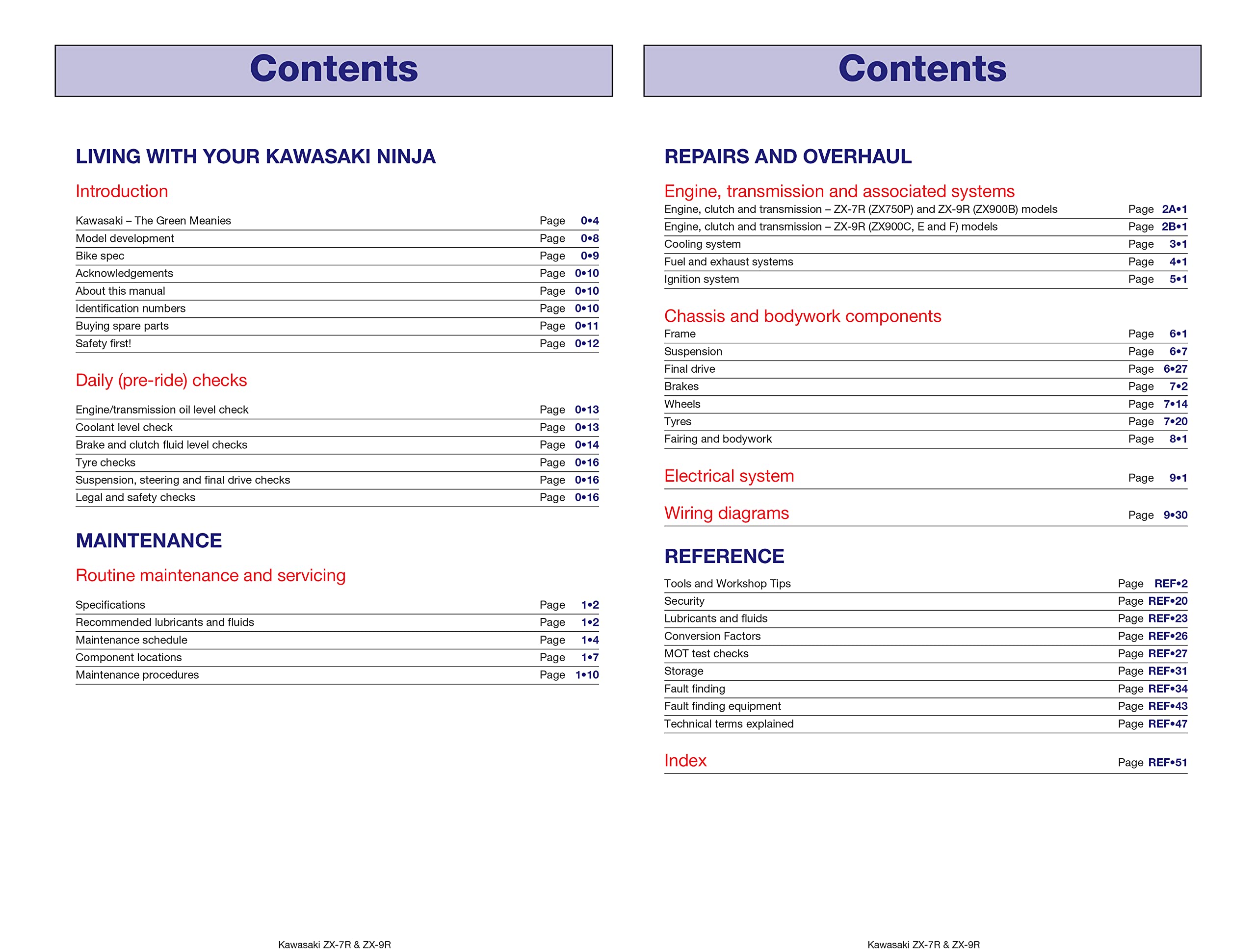 Kawasaki Ninja ZX-7R & ZX-9R (94 - 04) Haynes Repair Manual (Paperback) - Image 2