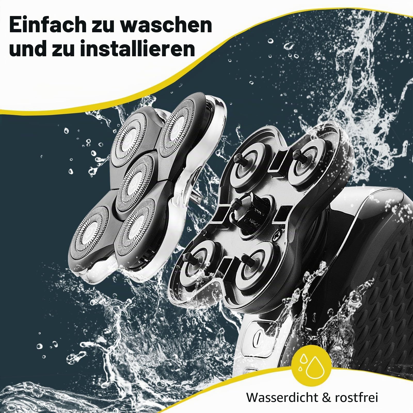 RX5 Ersatz-Scherköpfe für Remington Balder Pro XR1500, XR1501, RX5, 3 Stück