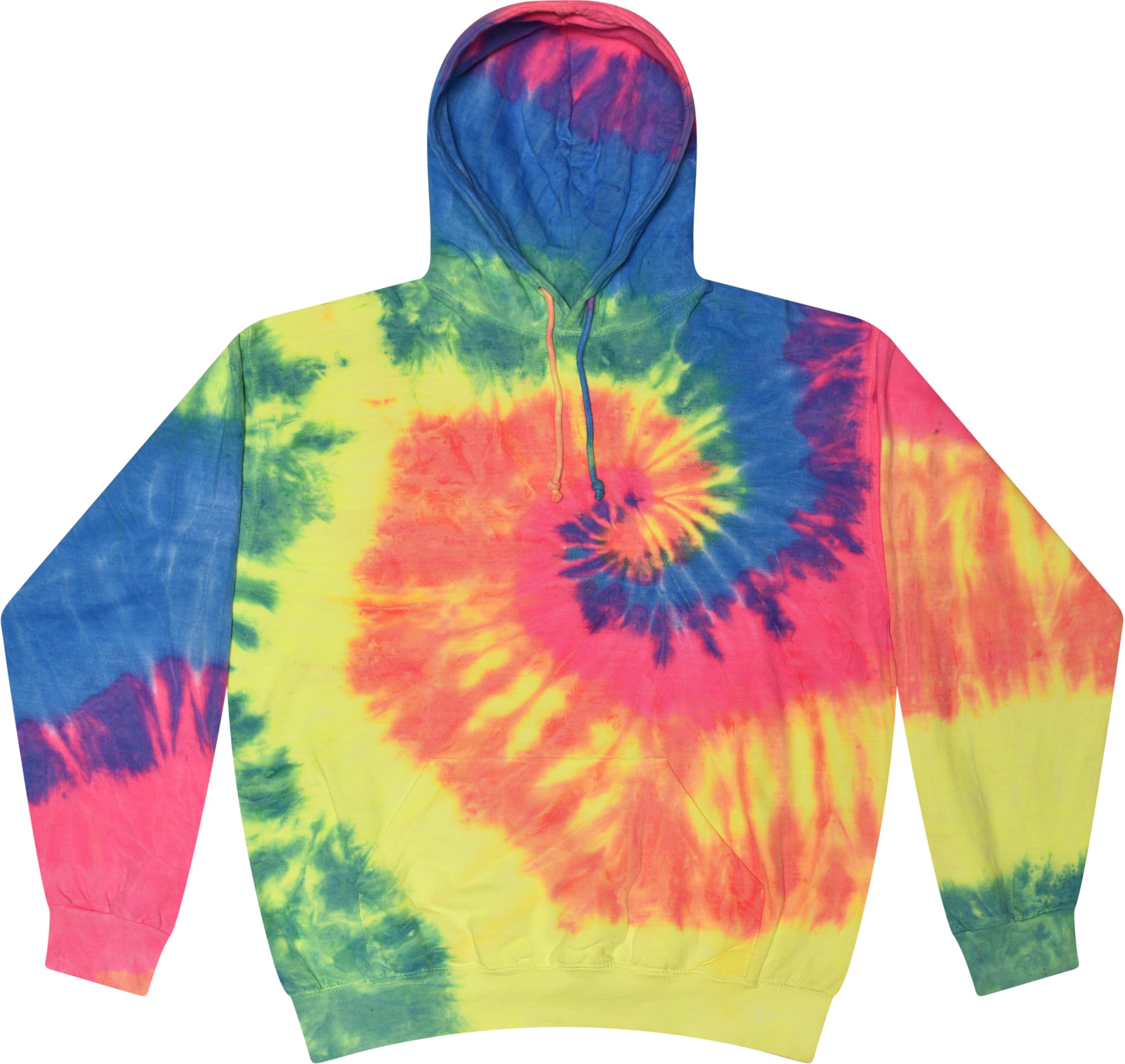 Colortone Tie Dye Pullover Hoodies for Women and Men - Classic Fit Sweatshirts