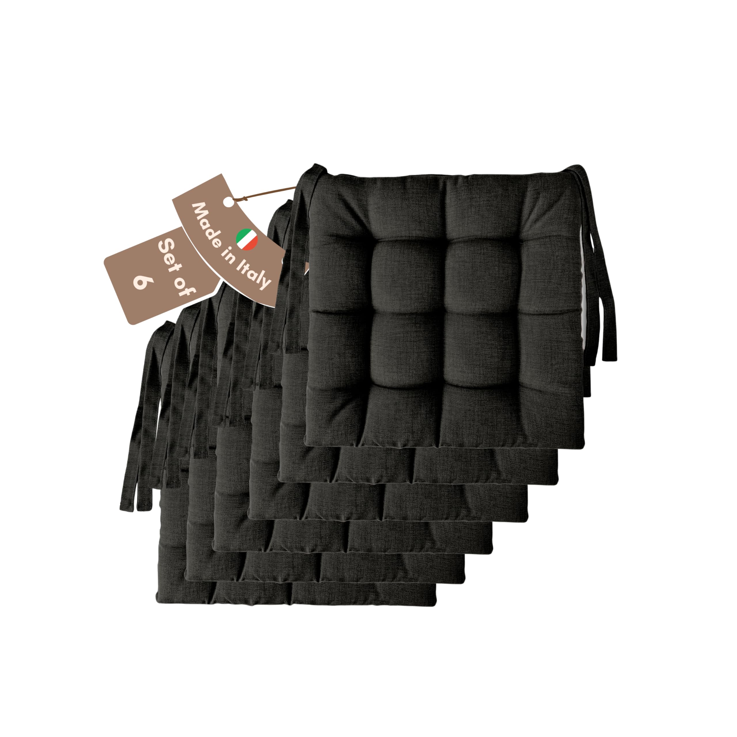 Il Tuo Artigiano Design Set van 6 zitkussens voor keukenstoelen