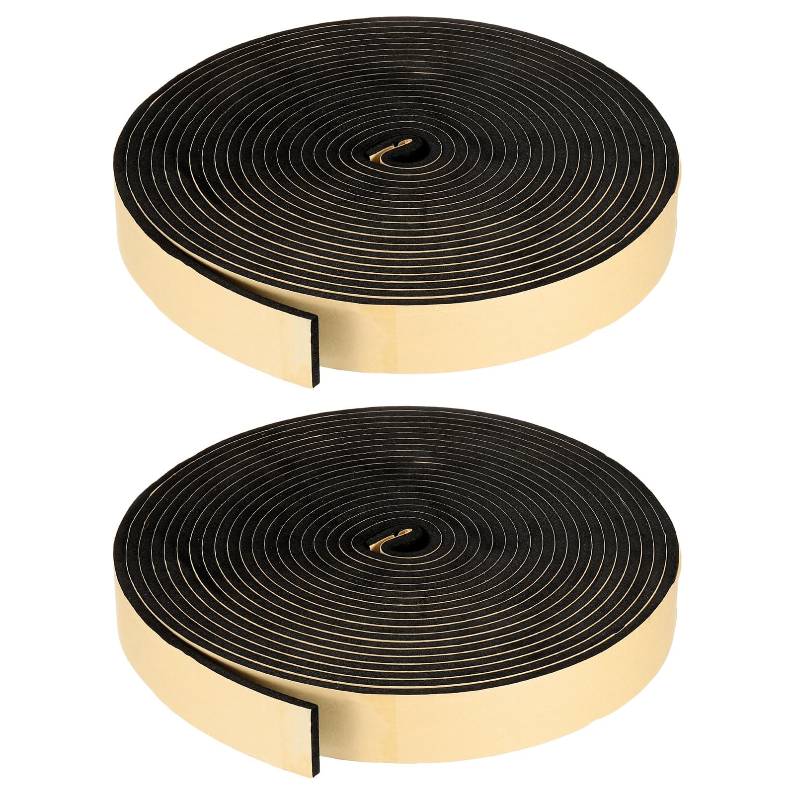 PATIKIL Foam Insulation Tape, 45mm W x 6mm t x 10 Meter Self Adhesive Weather Stripping Door Seal Strip for Door Window Air Conditioning, Black