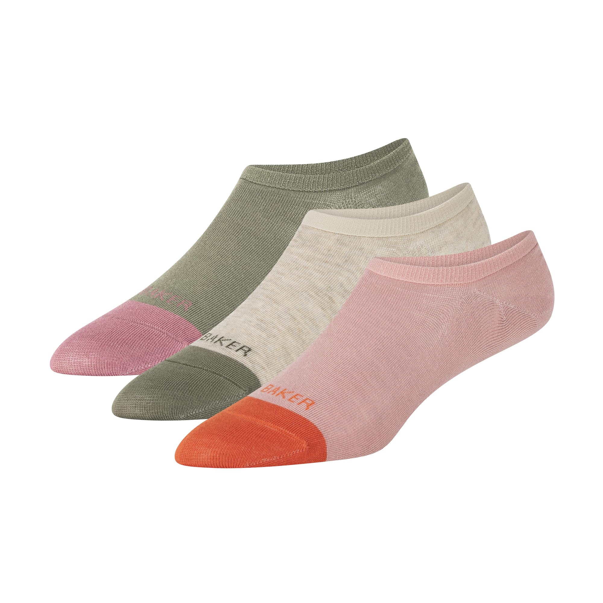 Ted Baker Women's 3 Pack Liner Socks, Pink, OS, Koi/Lichen/Mesa Rose, One size