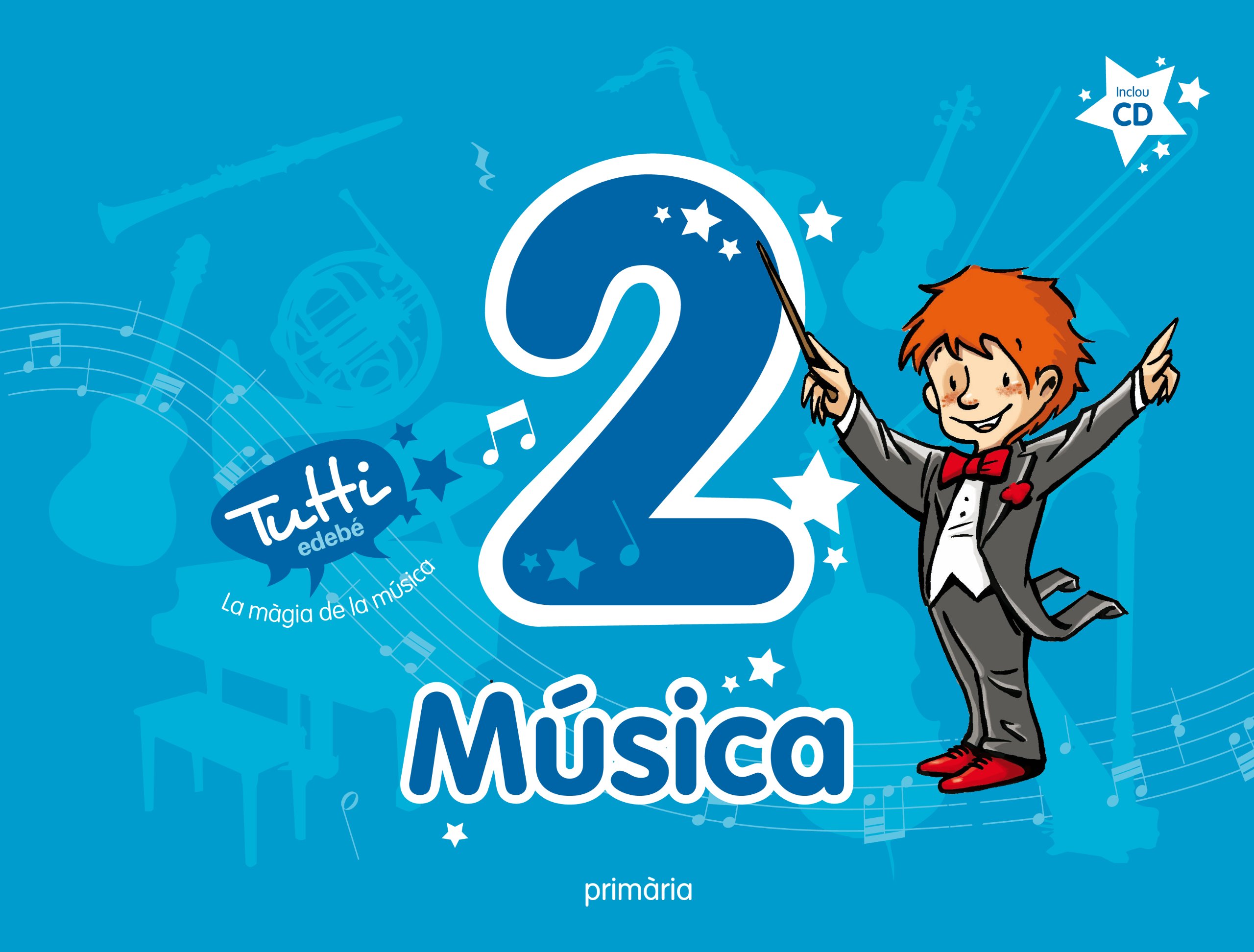 Livre MÚSICA 2 (INCLOU CD) scolaire pour l'apprentissage musical des enfants