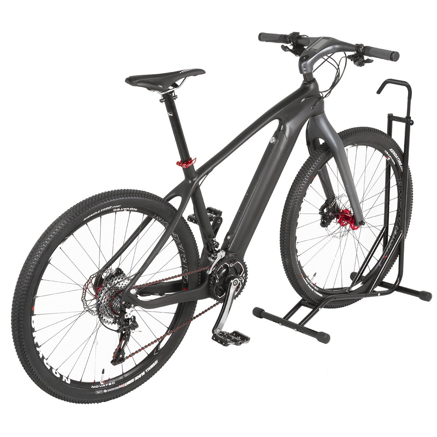 2 in 1 vertikaler + horizontaler Fahrradständer, Parkständer, Abstellständer 12-29 Zoll, für Reifenbreite bis 2,5"