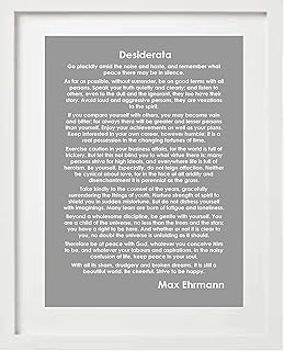 DESIDERATA - MAX EHRMANN Poem Poetry Unframed Print Poster Canvas Framed Frame A4 A3 A2 A1