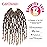 GUOHUI Super Light Butterfly Locs Crochet Hair 12 Inch 6 Packs Pre-Looped Soft Distressed Faux Locs Braids for Women Kids (12 Inch,T27)