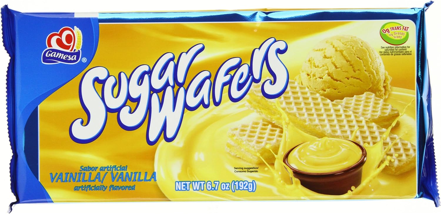 Gamesa Vanilla Sugar Wafers, 6.8-Ounce Packages (Pack of 12)