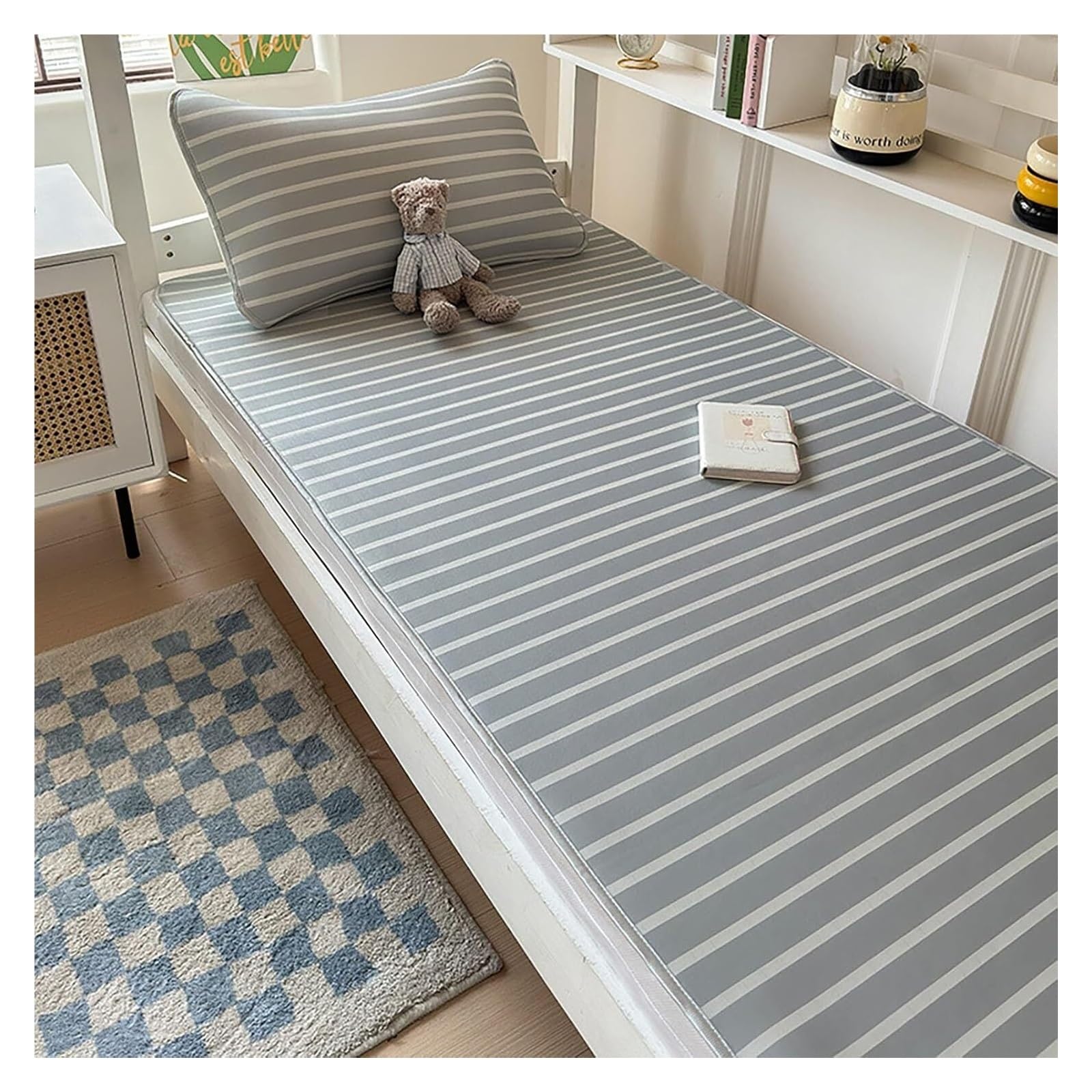 Kühlende Matratzen, Sommer-Isomatte, faltbar, doppelseitig, für Bett, kühlende Matratzenauflage, atmungsaktiv, glatt zu tragen, Einzelbett/Twin/Full/Queen/King Size faltbare Isomatte