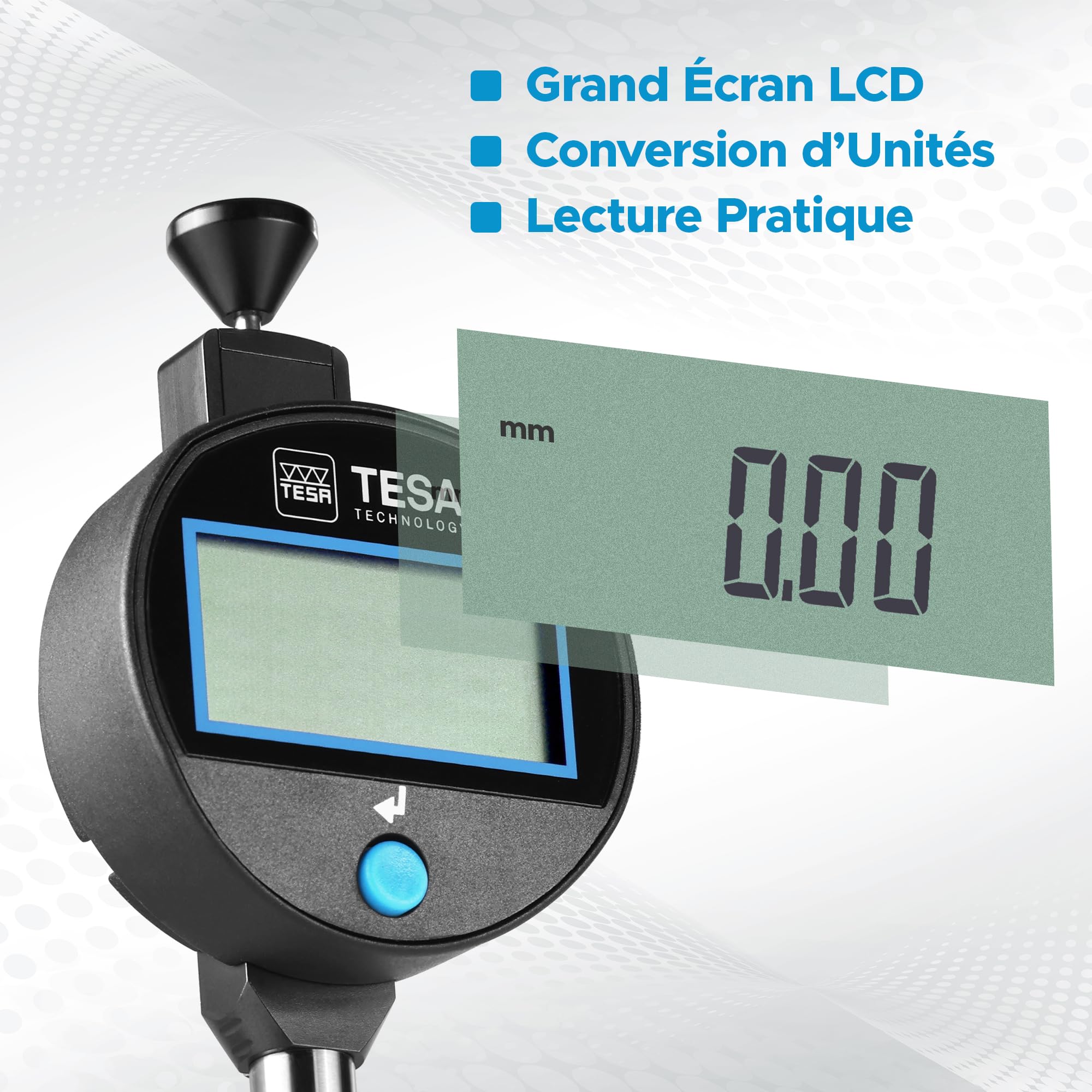 TESA DIALTRONIC COMPACT Comparateur Numérique de Précision 0–12,5 mm