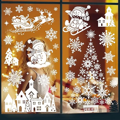 Miniatura 3 de Adhesivos para ventana de Acción de Gracias, 8 hojas de calcomanías de otoño para ventanas de cristal, decoraciones de otoño para el hogar,