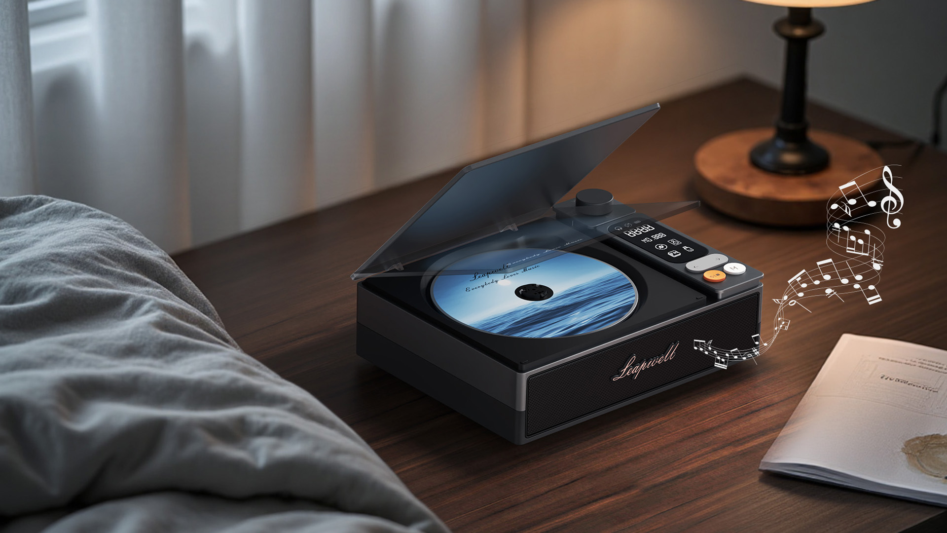 Amazon.com: Leapwell CD Player Portable Bluetooth Desktop CD