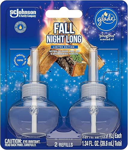 Miniatura 2 de Glade Recambios de aceite perfumado  Fall Night Long  Colección de vacaciones 2020  2 repuestos de aceite por paquete  Paquete de 2 paquetes