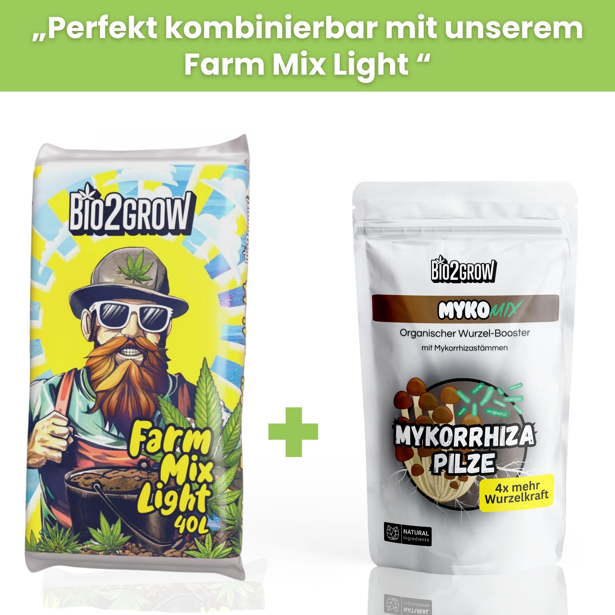 Myko-Mix 250g – Mykorrhiza Pulver Pilze als Wurzelaktivator & organischer Bodenaktivator für Pflanzen