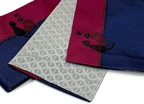 ☆新品☆波乗りネコ☆高級☆日本製☆猫サーフィン小袋帯☆新品袋半幅帯☆着物や浴衣☆ Amazon | [京都室町st．] 半幅帯 女性用 猫 着物や浴衣に ツートン