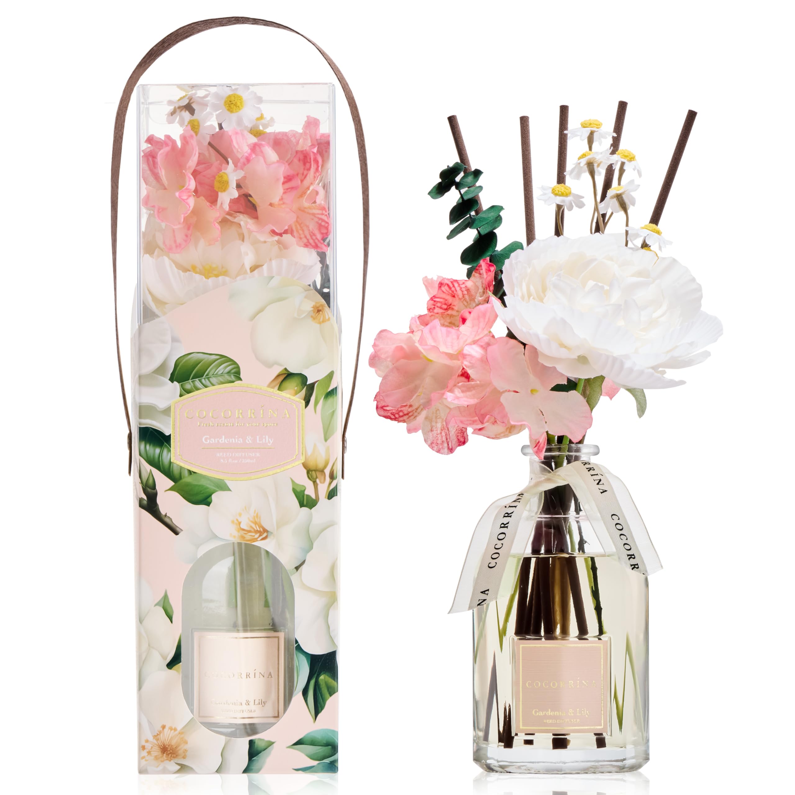 Amazon.com: COCORRÍNA Reed Diffuser - Gardenia & Lily 8.5 Fl.oz