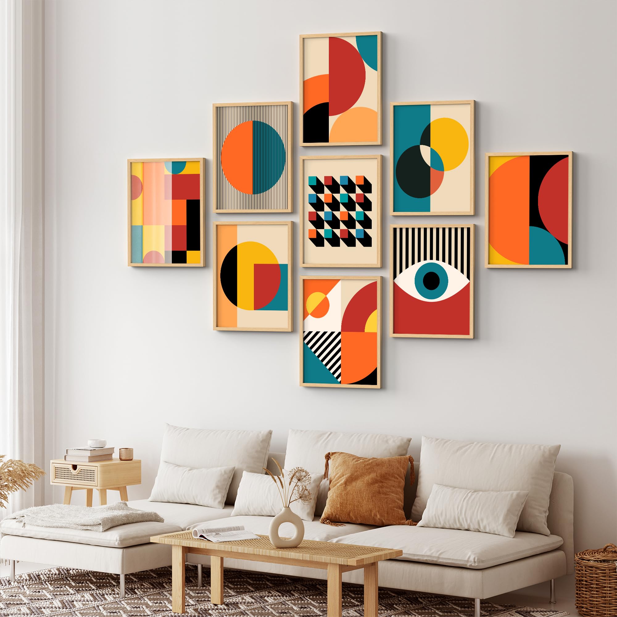 Amazon.com: SIGNLEADER Framed Wall Art Collage Print Gallery Set