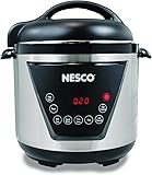NESCO PC6-13 Pressure Cooker, 6 Quart, Silver/Black