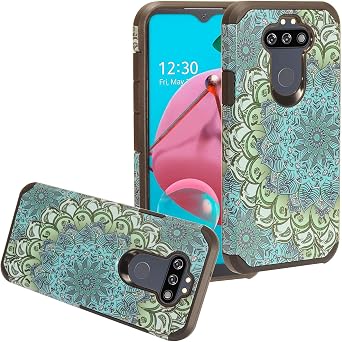 for LG Aristo 5, K31 Rebel, Tribute Monarch, Fortune 3, Phoenix 5, Risio 4, K31, K8X - Image Phone Case - AD1 Blue Flower