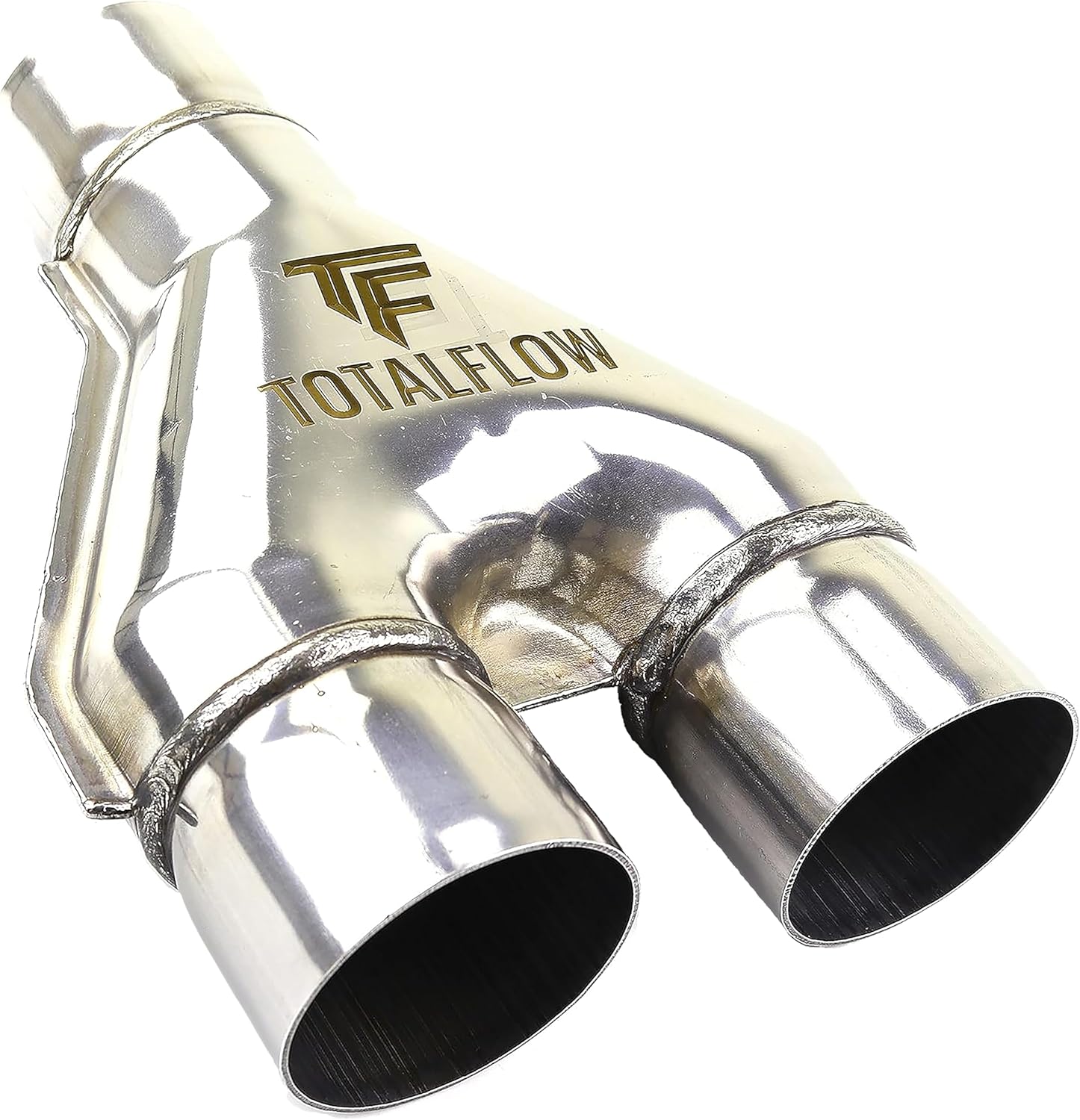 TOTALFLOW TF-SY2020 409 Stainless Steel 2 Inch Y-Pipe-2" Single / 2" Dual (Inner Diameter)
