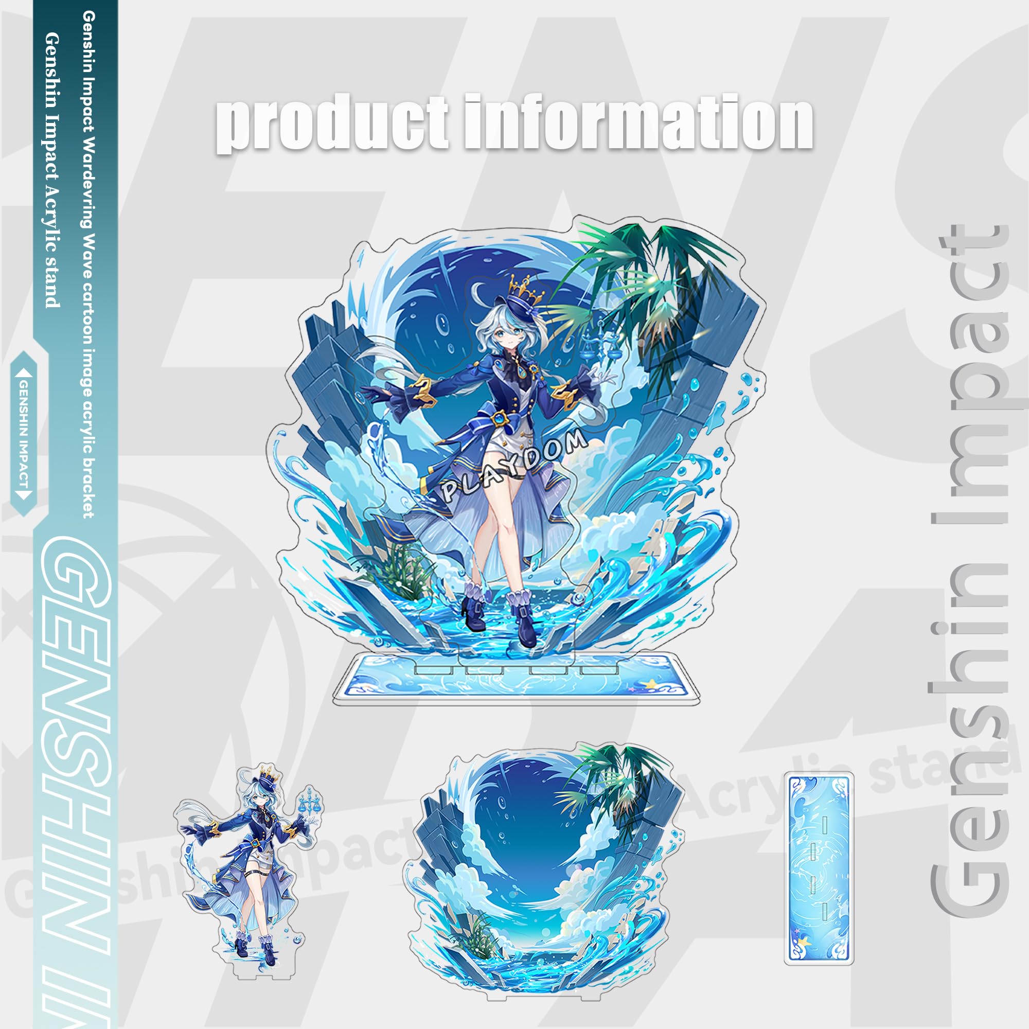 Fontaine Holographic Collection 新品5個 Flowers of Fontaine Holo Stickers | Yuue