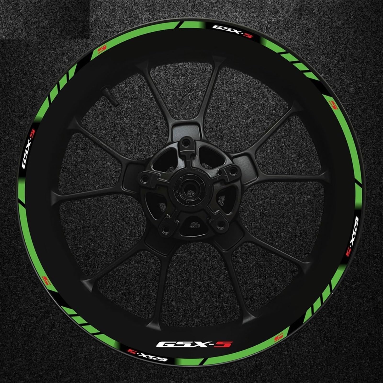 Full Set for Motorcycle Gsxs Wheel Sticker Stripe Rim for Suzuki Gsx-s Gsx-s750 Gsxs1000 750 1000 600 2022(Color13)