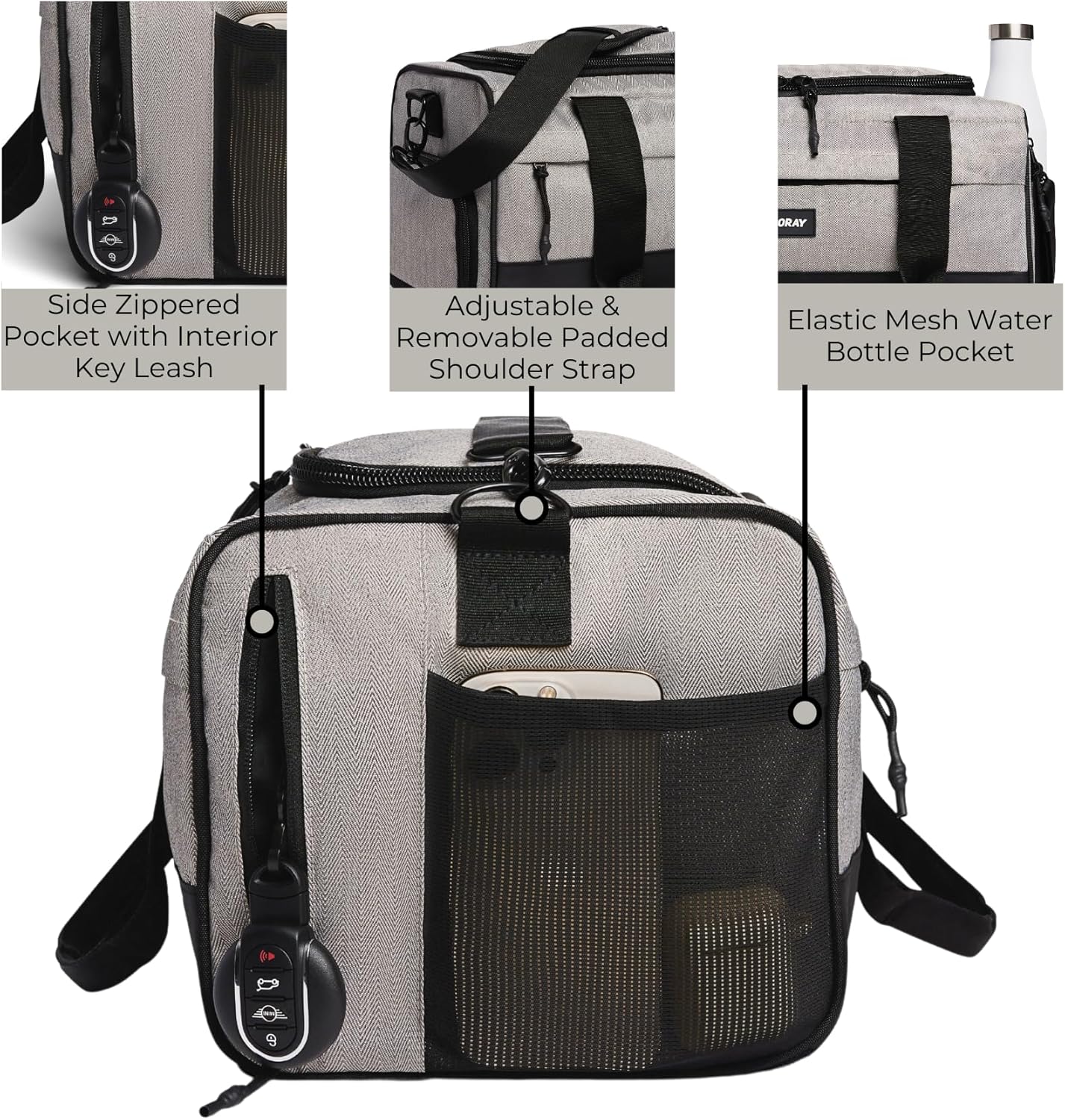 Vooray 22L Boost Duffle Bag – Small Gym Bag for Men and Women, Lightweight Travel Duffel with Shoe Compartment, Durable Sports Tote for Fitness, Training, Overnight Use, and Weekend Trips - Image 3