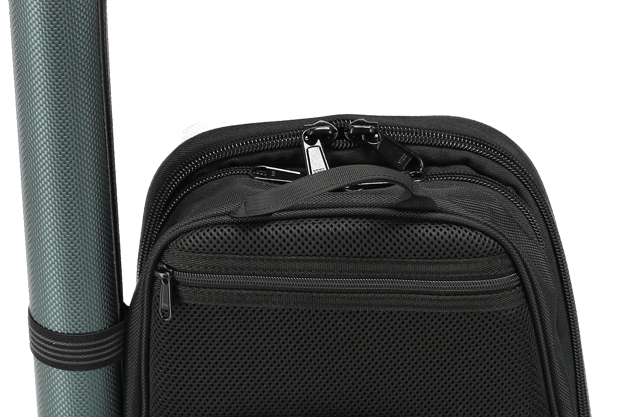 GEWA Space Bag Grün mit Bogenetui - Violinkoffer/Rucksack für 4/4-3/4 Violinen - Polycarbonat Außendeckel - Ergonomische Rückseite - Zubehörfächer