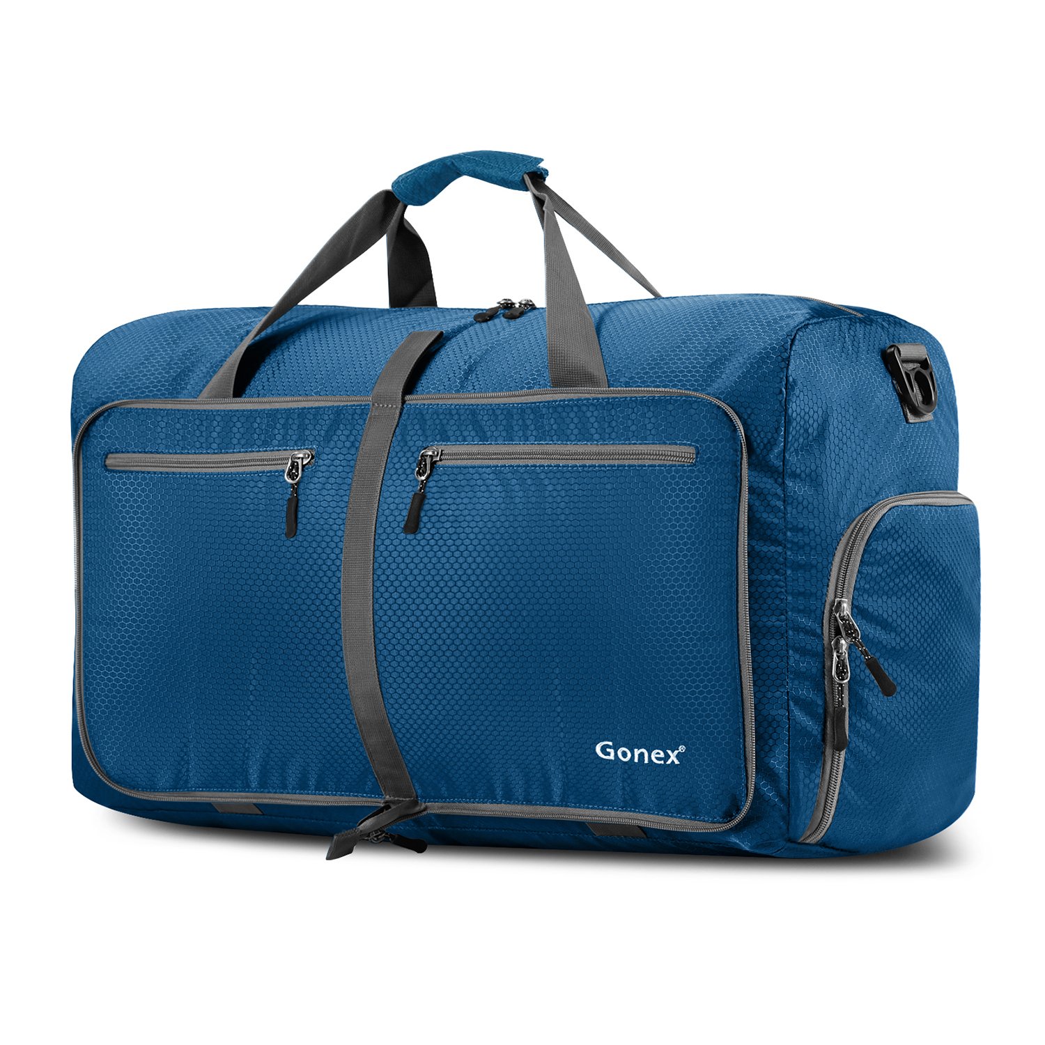 Gonex Borsoni pieghevoli più leggeri - bagaglio a mano per viaggi, sport, palestra e vacanze 60l blu scuro