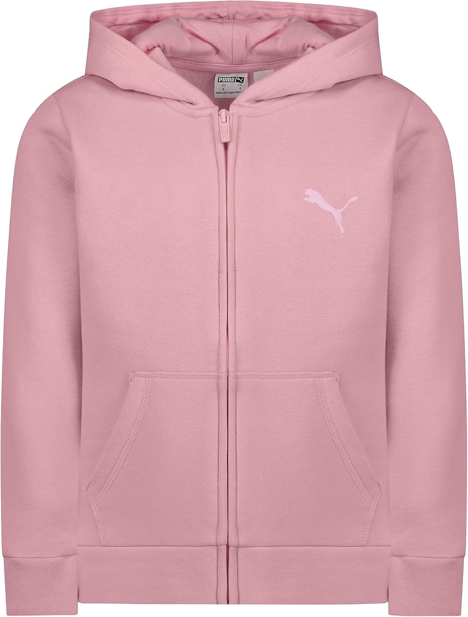 Sudadera con capucha y cremallera con logo Core para niña