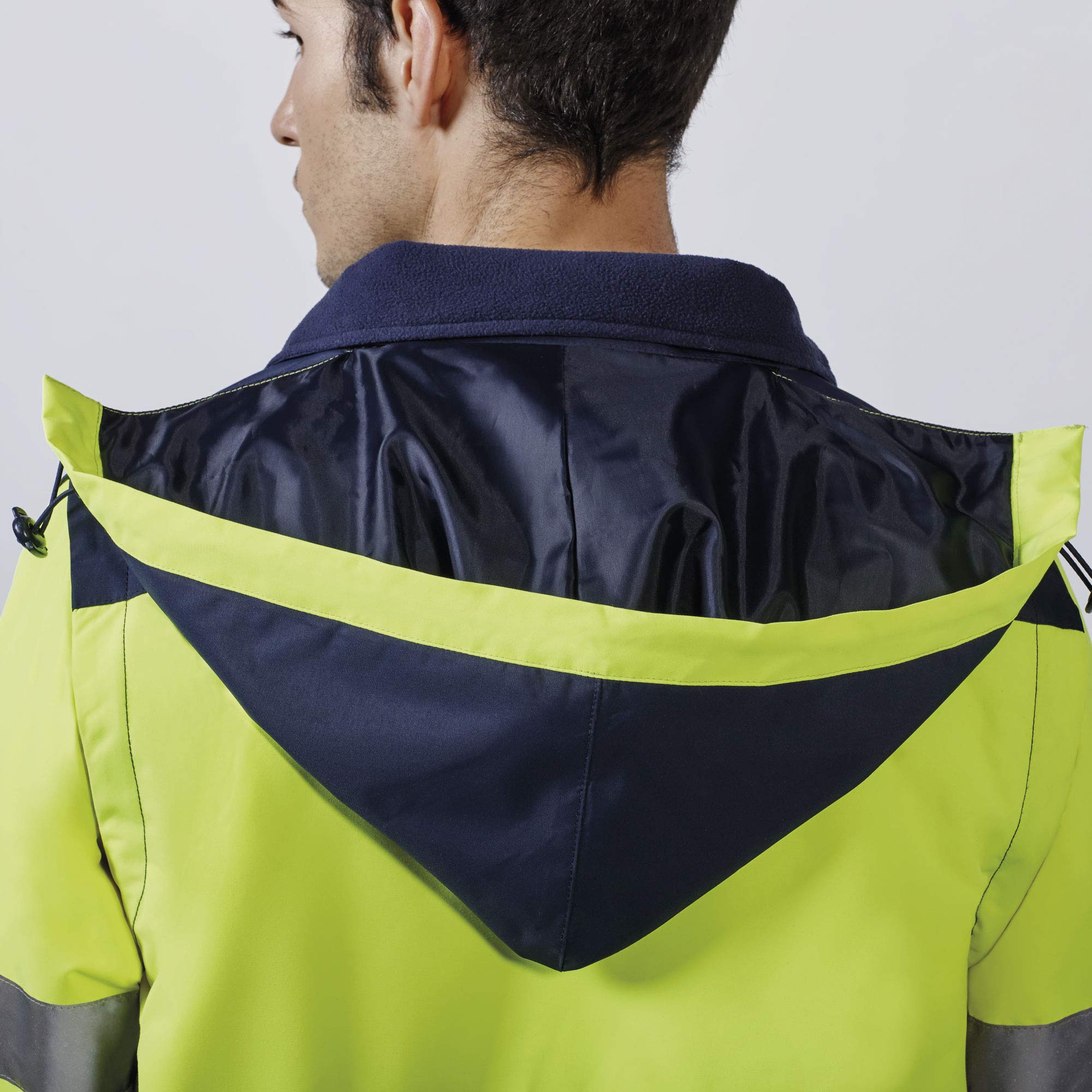 Roly Parka Epsylon Alta Visibilidad | Chaqueta Impermeable de Trabajo (Amarillo, M)