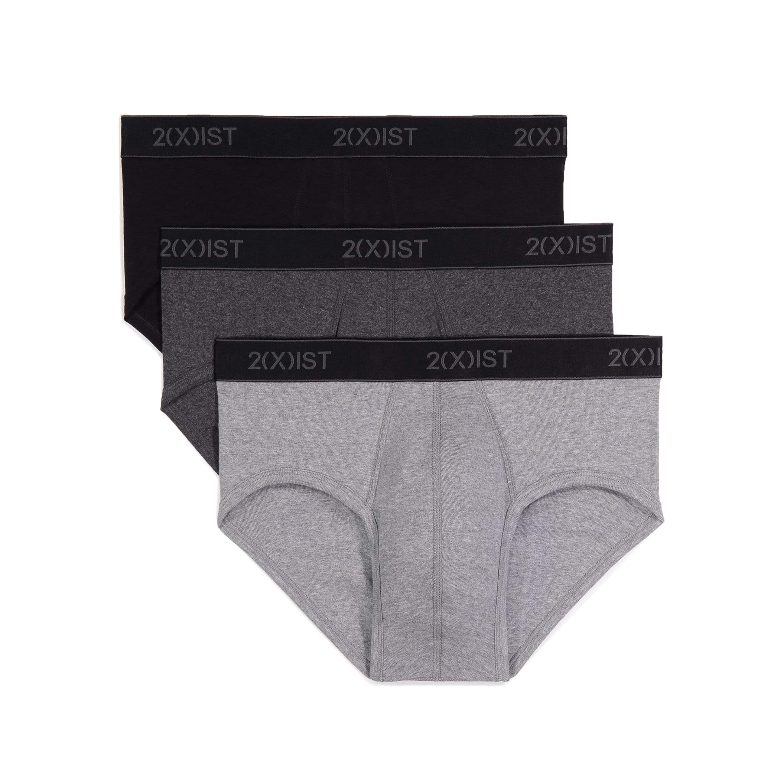 2(X)IST2(X) IST Men's Essential Cotton Contour Pouch Brief 3-Pack