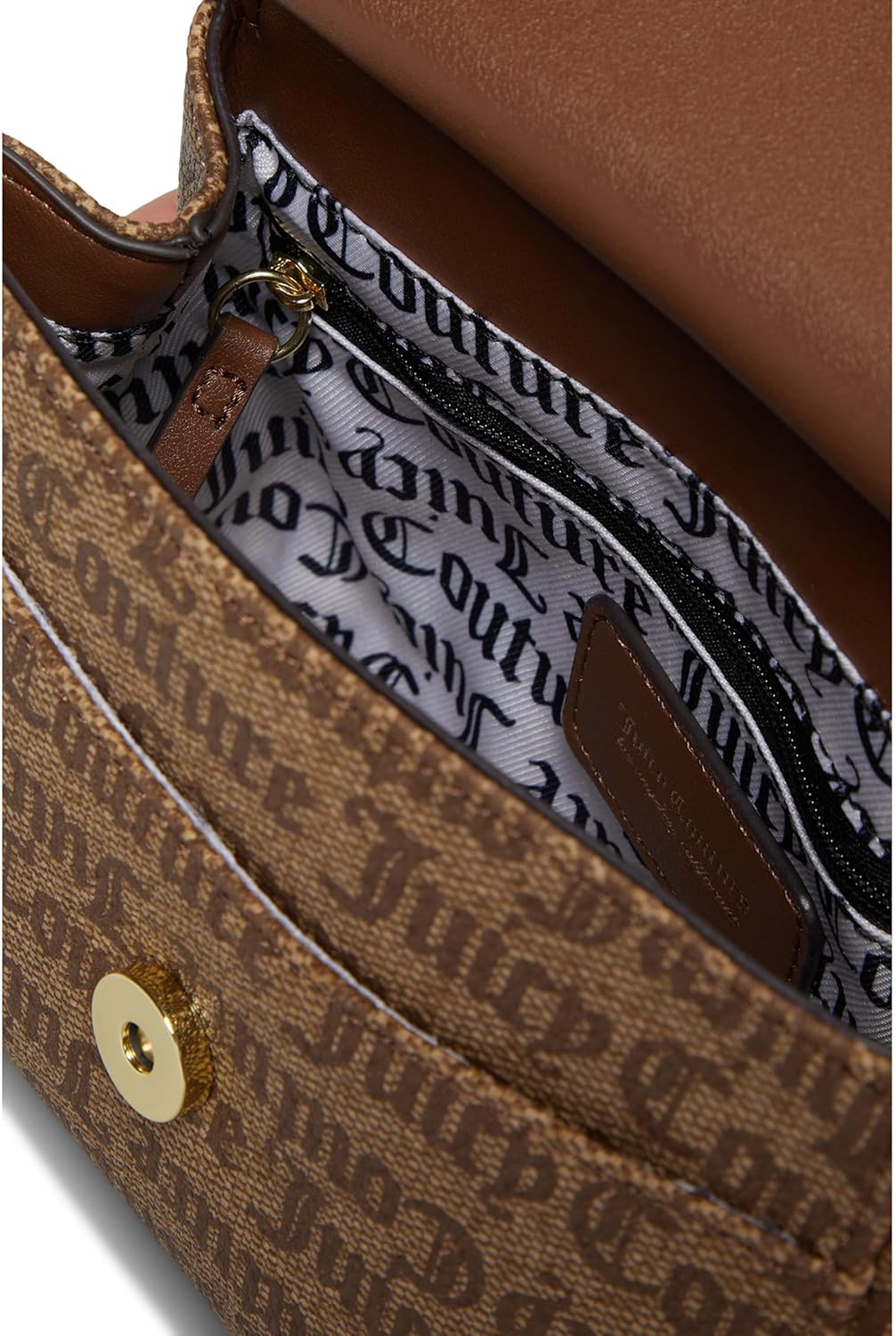 Juicy Couture Modern Chic Crossbody Oversized Gothic Status Chestnut Chino One Size