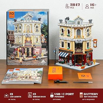 Amazon.com: Funwhole Antique-Store Lighting Building-Bricks