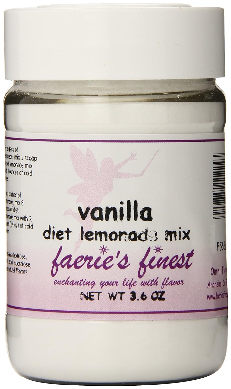 Faeries Finest Vanilla Diet Lemonade Mix, 3.6 Ounce