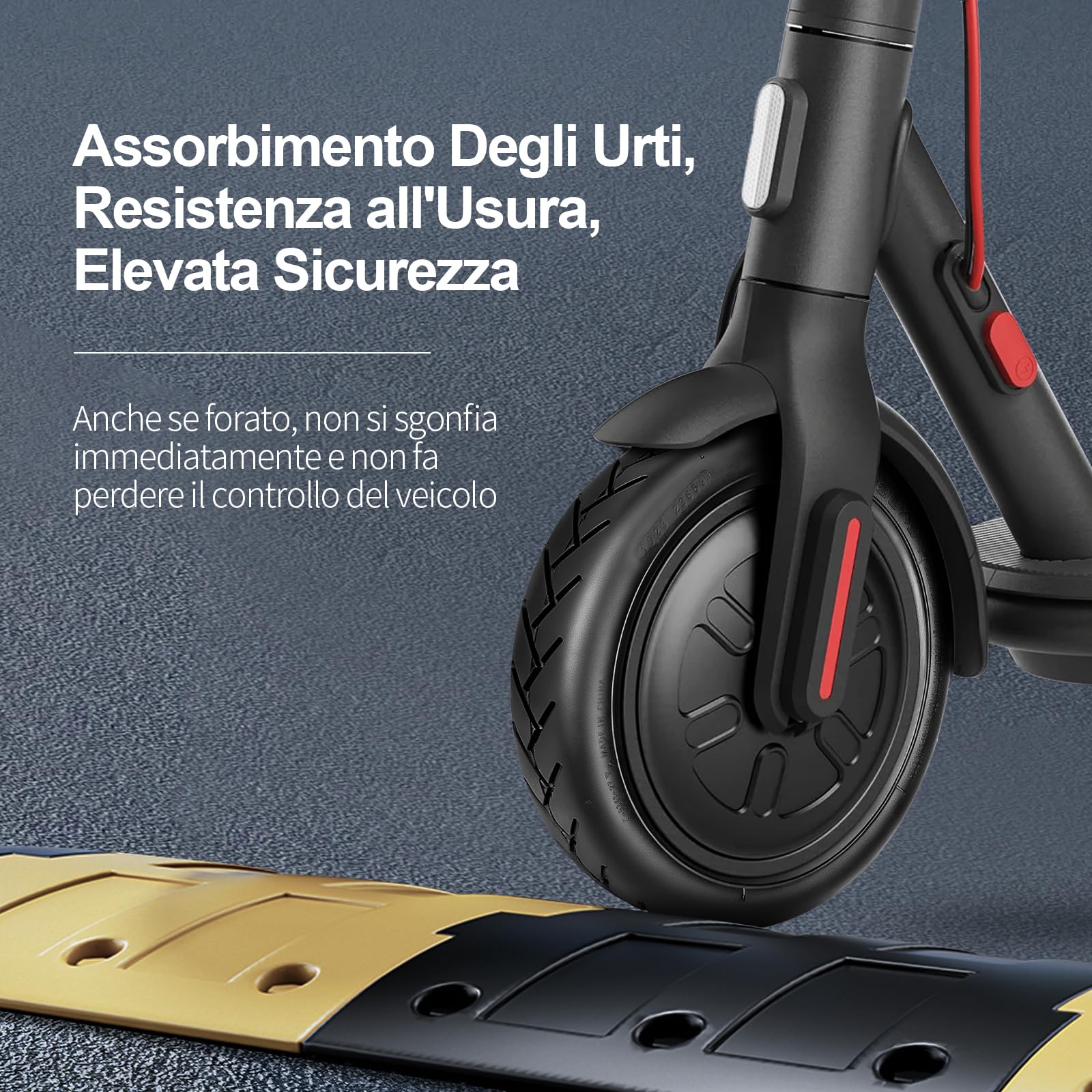 Pneumatici Tubeless 250 x 54 da 10 Pollici per Scooter Elettrico Xiaomi 4Pro/4Lite Accessori con Adesivo Live Riparabili Anti-Esplosione Pneumatici da Strada Ispessiti Ruote di Ricambio