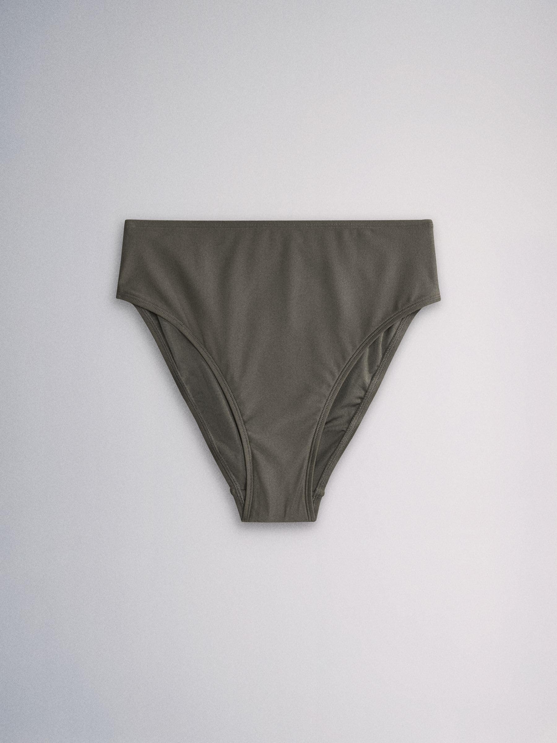 THE SET Donne Confezione da 3 di Slip Bikini a Gamba Alta e Vita | Adulto, High Waist High Leg, Mid Rise, Pull On
