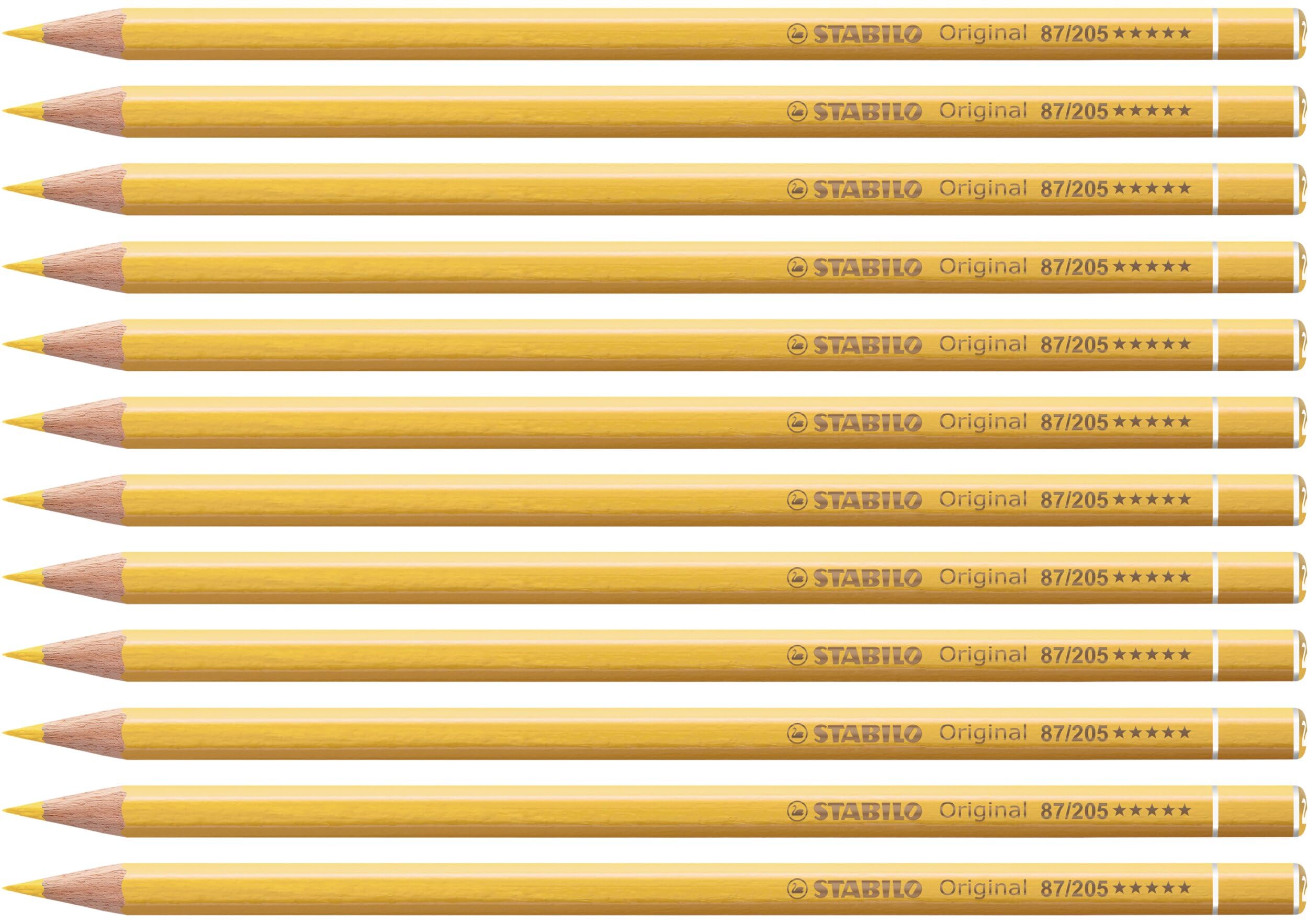 Premium Colouring Pencil - STABILO Original - Pack of 12 - neutral yellow