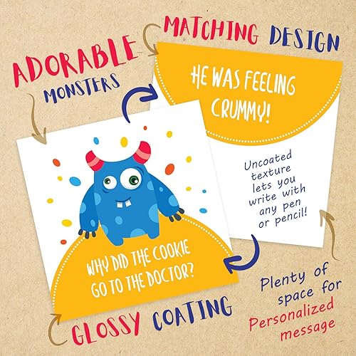 Miniatura 2 de Fiambrera de bromas para niños – 60 bonitas tarjetas inspiradoras y motivacionales para notas de pensamiento de ti para niños y niñas