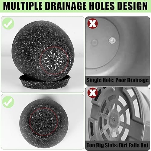 Miniatura 4 de 5 macetas para plantas, macetas de 7.56.55.74.94.1 pulgadas para plantas, maceta decorativa moderna para interiores, macetas de interior con drenaje